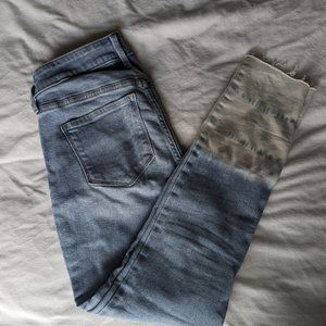 Old Navy Dip Bleached Ankle Jeans